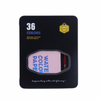 Acuarelas en Pastilla - Estuche de Lata negro (36 Colores)