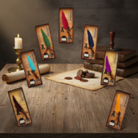 Set Pluma Vintage Cobre en Caja