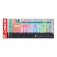 Resaltador Stabilo Boss x 15 Piezas - Tonos Pastel