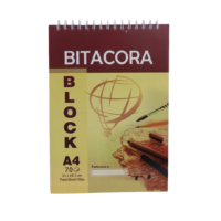 Bitácora A4 Block de Dibujo 120g - 70 Hojas Papel Bond