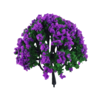Árbol Morado en Miniatura 6 cm – Bolsa de 25 Pcs