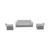 Sofá 3Pcs En escala 1:100 - Bolsa 25 und