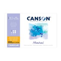 Block de Papel Acuarela Canson Montval A3 – 300g/m², 12 Hojas, Grano Fino