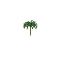 Palmera Miniatura para Modelismo y maquetas - 6 cm