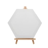 Lienzo c/caballete hexagonal 15cm