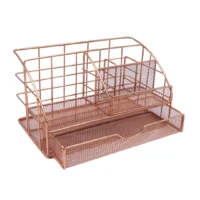 Organizador de malla x 7 divisiones - Dorado