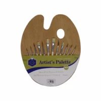 Pincel con paleta sintético x12 piezas