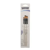 Pincel Blanco Plano - Pack de 3 Unidades