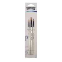 Pincel Blanco Redondo - Pack de 3 Unidades