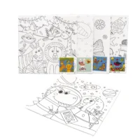 Lienzo para Colorear Infantil - Canvas de Tela 20 x 20 cm (Varios Diseños)