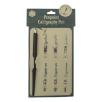 Plumilla de Madera con 7 Puntas Intercambiables - Set de Caligrafía Profesional