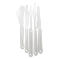 Set de Espátulas Plásticas para Arte y Repostería – Juego de 5 Piezas Multiforma