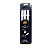 Lapicero Blanco gel x3 unidades - punta 0.8 mm