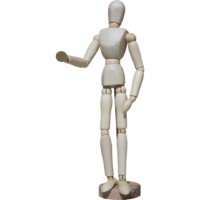Maniquí articulado de madera - 30 cm