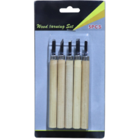 Gubias de Madera - Set de 5 Piezas para Tallado y Carpintería