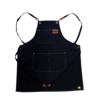 Mandil para pintar lona adulta – Negro