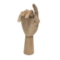 Mano Articulada de Madera - Modelo Profesional (29 cm)