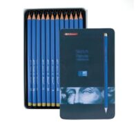 Lápiz Técnico en Lata Azul x12 Pcs