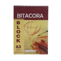 Bitácora A3 Block de Dibujo 120g - 70 Hojas Papel Bond
