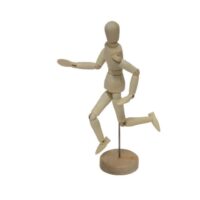 Maniquí de Madera Articulado (Monigote) - 14 cm