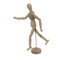 Maniquí de Madera Articulado mediano (Monigote) - 20 cm