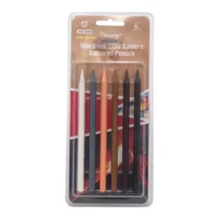 Lápices de Grafito Puro - Set de 6 Colores Tonos Piel