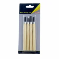 Gubias de Madera - Set de 4 Piezas para Tallado y Carpintería