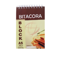 Bitácora A5 Block de Dibujo 90g - 90 Hojas Papel Bond