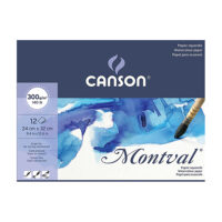 Block Canson Montval 24x32 300 gr x12 hojas