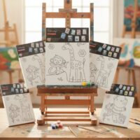 Kit de Pintura en Lienzo 30×40 cm – Diseños Variados