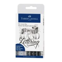 Plumón pitt faber castell lettering x8 piezas