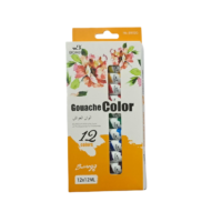Set de Pinturas Gouache/témpera tubo (12 colores x 12ml)