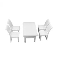 Mesa con 4 sillas 5 pcs escala  1:50 - Bolsa 25 und