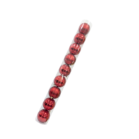 Bolas Navideñas Rojo - Set x 9 piezas (10 cm)