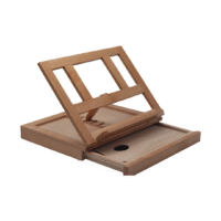 Caballete madera de mesa maletin plegable c/ paleta