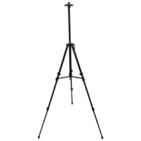 Caballete aluminio trípode negro - 160 cm