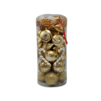 Bolas Navideñas Dorado- Set x 42 piezas (8 cm)