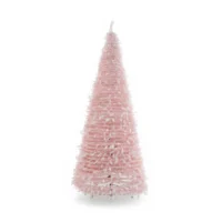 Árbol de Navidad Plegable Pino Rosado c/Luces 2.10 m