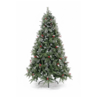 Árbol de Navidad Pino Nevado c/ Piñas y Frutos Rojos 2.10 m