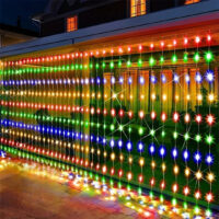 Cortina de Luces Led 10 tiras – Multicolor