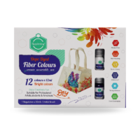 Kit de Pintura Textil Keep Smiling - 12 Colores Vibrantes + Regulador y Pincel