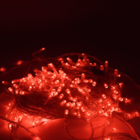 Luz Lineal 300L cable transparente – Rojo
