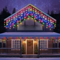 Luz cascada led cable transparente – Multicolor