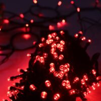 Luz lineal con cable verde musical- rojo