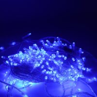 Luz lineal 300L cable transparente – Azul