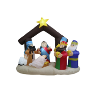 Inflable nacimiento de Jesús c/reyes magos 1.80 mt x 1.90 mt