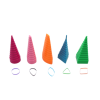 Conos para filigrana o plantillas para bordes - Set 5 Piezas