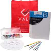 Kit Amistad Creativa: Set de Pintura Multi-Lienzo y Pinceles Color