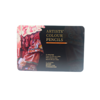 Lápices de Colores Polícromos en Estuche de Lata Premium - Set de 72 Piezas