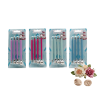 Boleadores de Metal (Set de 4) – Herramientas Profesionales para Modelado de Fondant, Pasta de Goma y Manualidades